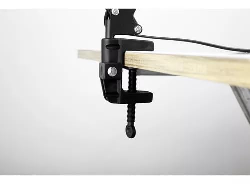 Luminária Articulada De Mesa Abajur Modelo Pixar Com Base E Garra (PRETO)