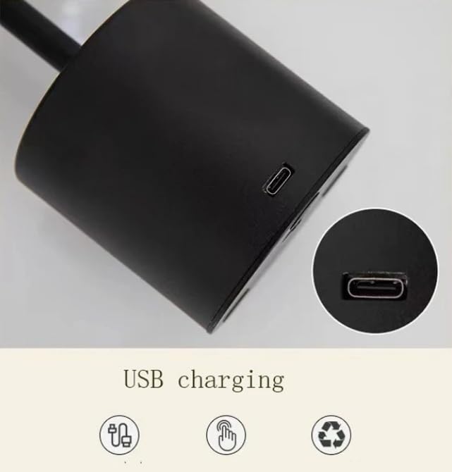 Abajur Minimalista Moderno Led Recarregável Luminária em Metal e Acrílico 3W Bateria 1800mAh (Dourado)