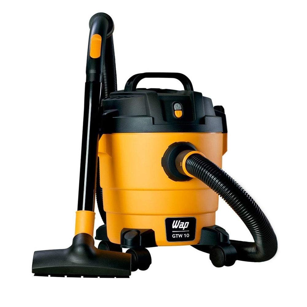 WAP Aspirador de Pó e Água GTW 10, Compacto, 10 Litros, com Mangueira de 1,5 Metros, Filtro Lavável, 140mbar 1400W 220V