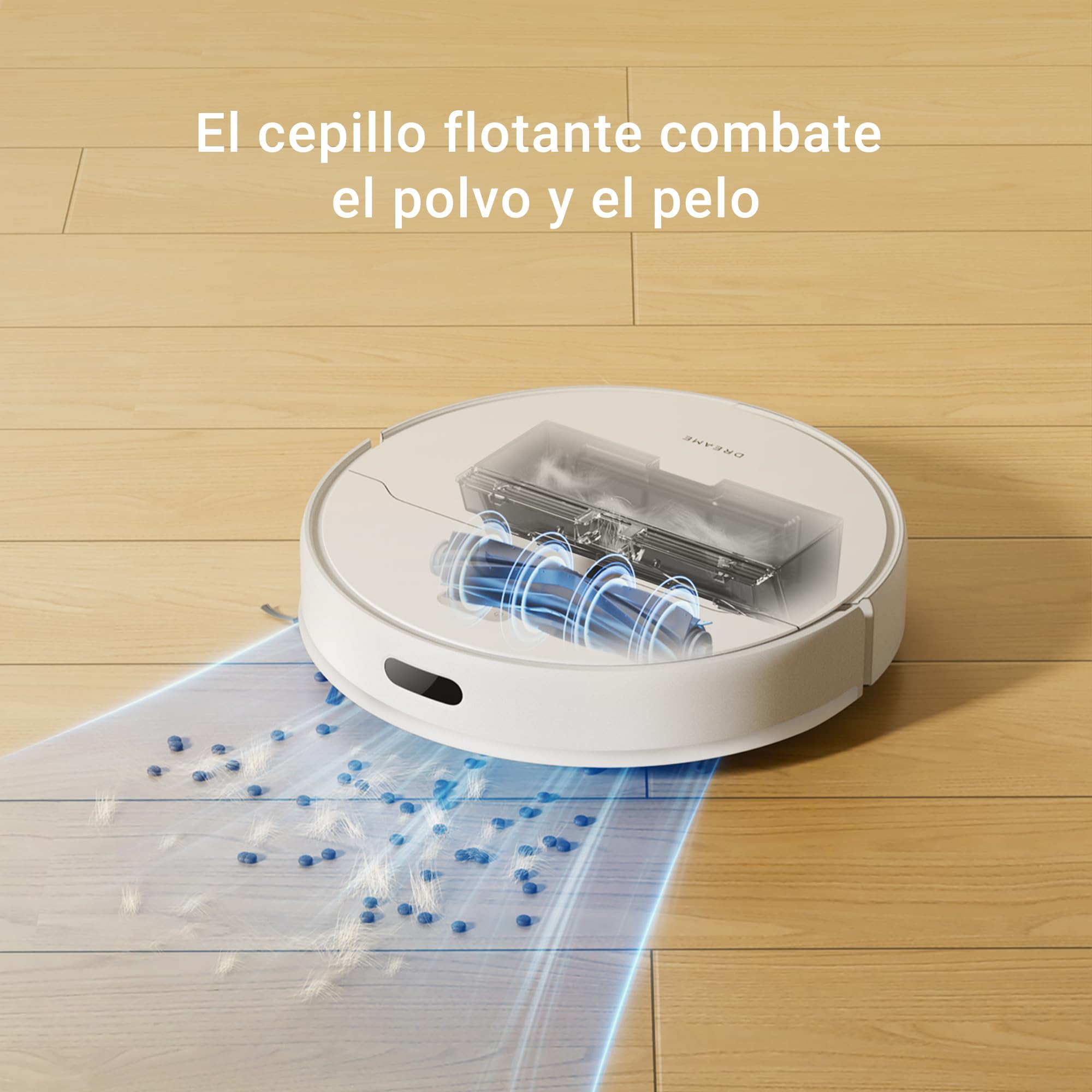 DREAME D9 Max Gen 2 Robô Aspirador de Pó e Passa Pano, 6000Pa, Para Pisos e Pelos de Pets, 285 Min Autonomia, Navegação LDS 360°,Mapeamento Multinível, App/Voz(Alexa/Google), Bivolt