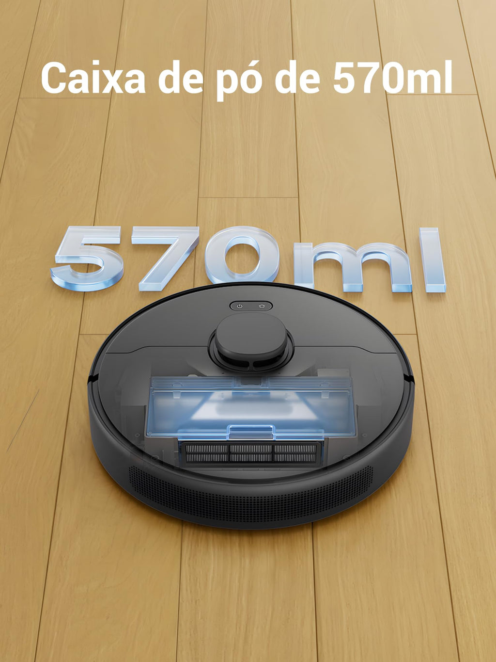 DREAME D9 Max Gen 2 Robô Aspirador de Pó e Passa Pano, 6000Pa, Para Pisos e Pelos de Pets, 285 Min Autonomia, Navegação LDS 360°,Mapeamento Multinível, App/Voz(Alexa/Google), Bivolt