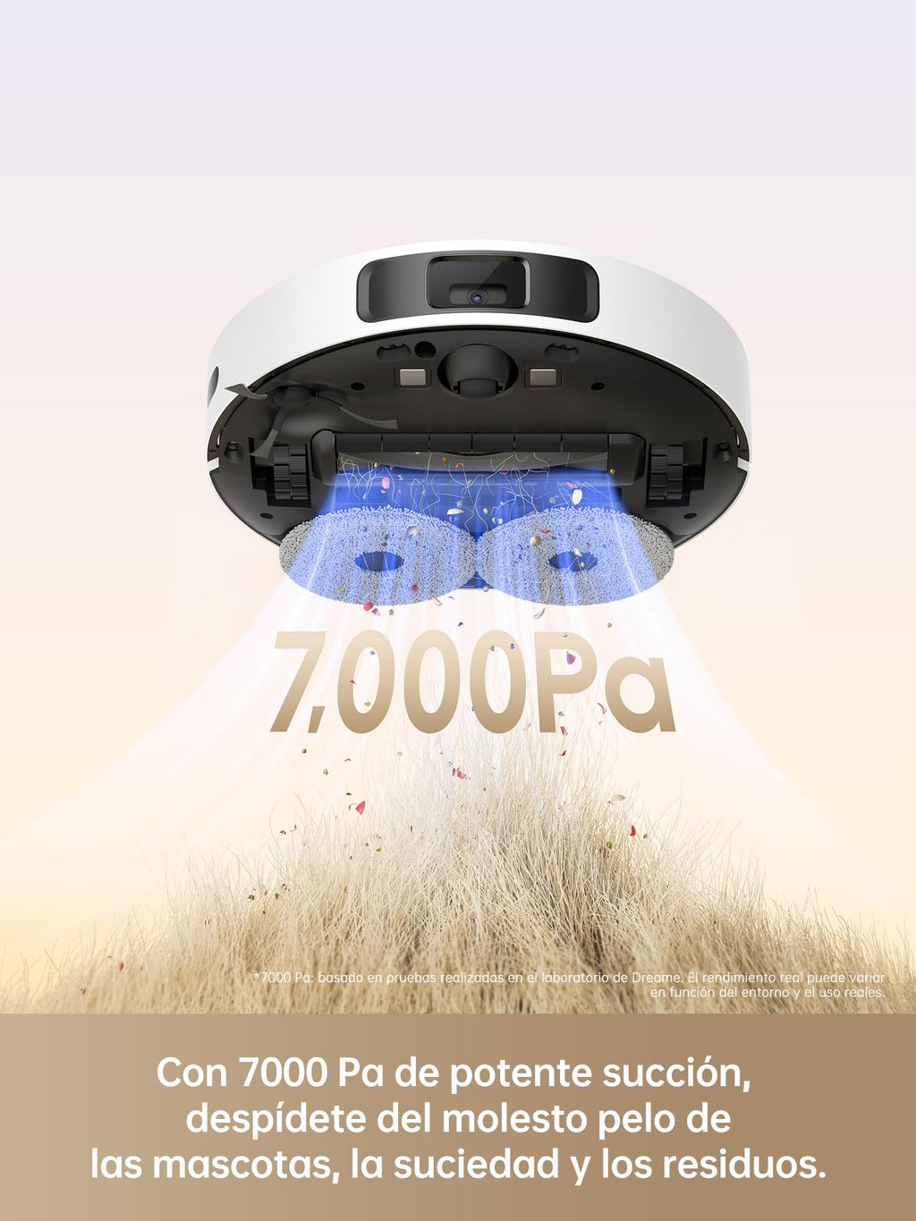 DREAME D9 Max Gen 2 Robô Aspirador de Pó e Passa Pano, 6000Pa, Para Pisos e Pelos de Pets, 285 Min Autonomia, Navegação LDS 360°,Mapeamento Multinível, App/Voz(Alexa/Google), Bivolt