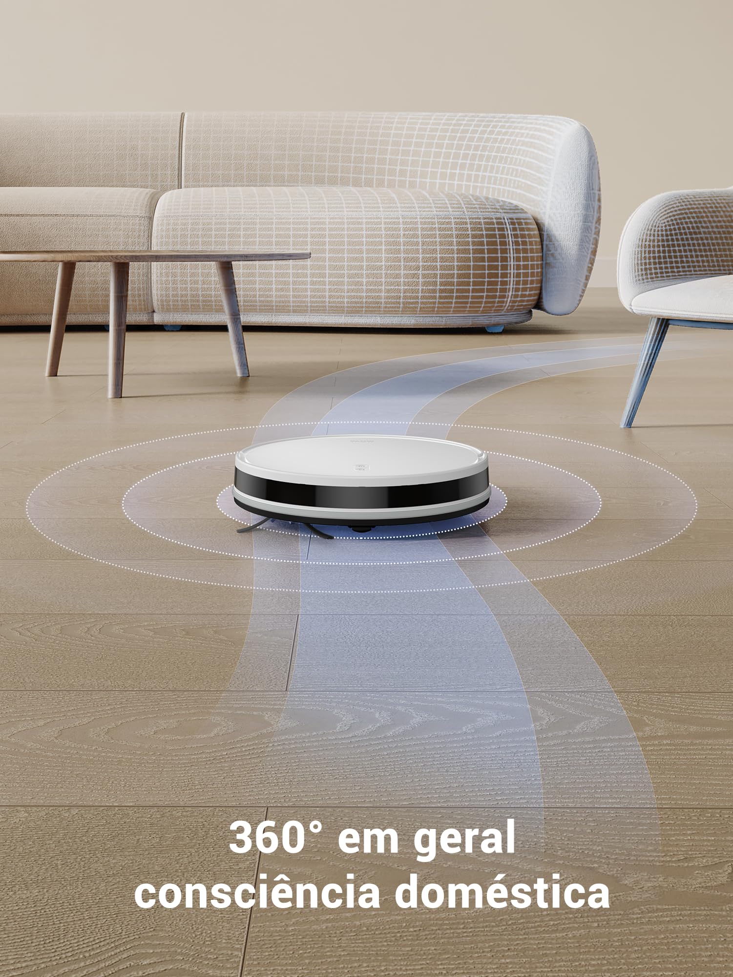 DREAME D9 Max Gen 2 Robô Aspirador de Pó e Passa Pano, 6000Pa, Para Pisos e Pelos de Pets, 285 Min Autonomia, Navegação LDS 360°,Mapeamento Multinível, App/Voz(Alexa/Google), Bivolt