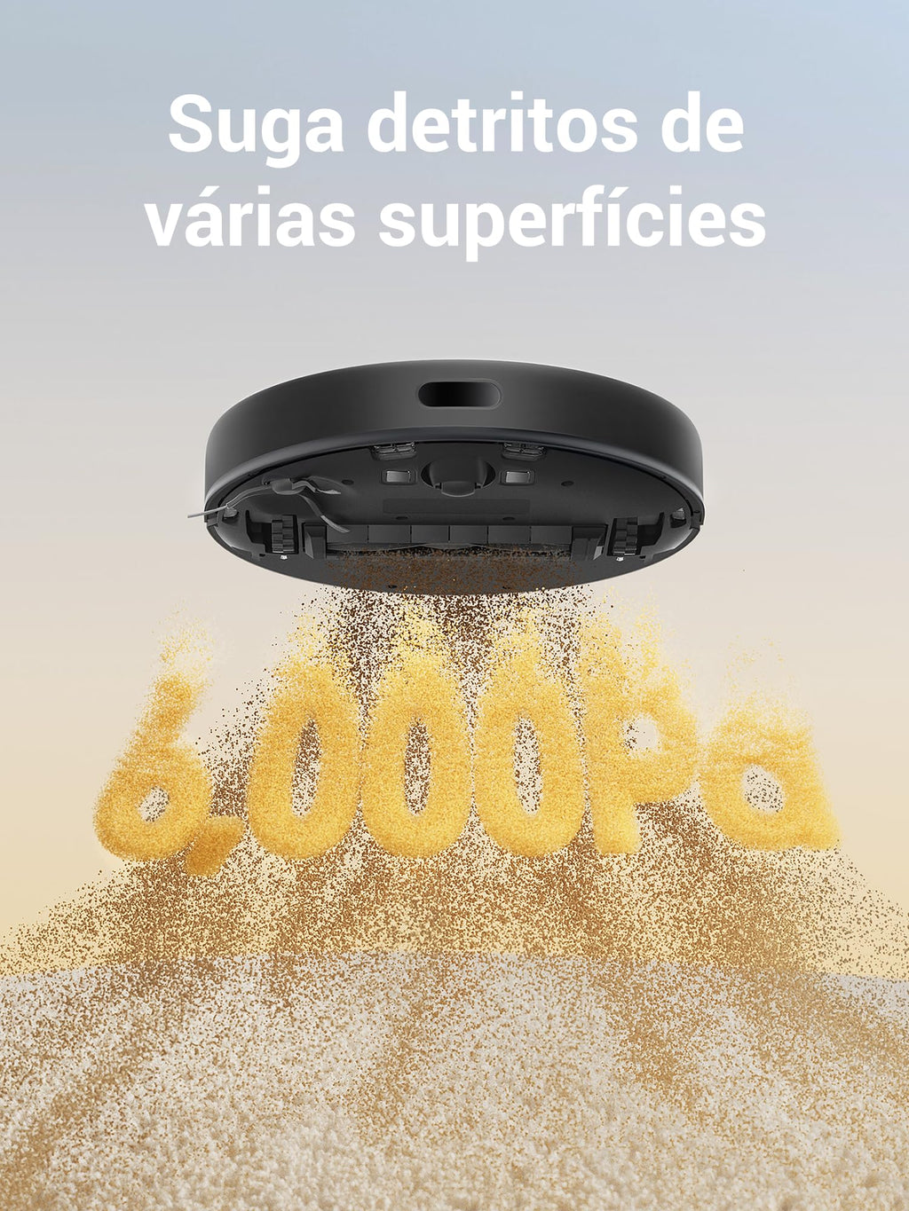 DREAME D9 Max Gen 2 Robô Aspirador de Pó e Passa Pano, 6000Pa, Para Pisos e Pelos de Pets, 285 Min Autonomia, Navegação LDS 360°,Mapeamento Multinível, App/Voz(Alexa/Google), Bivolt